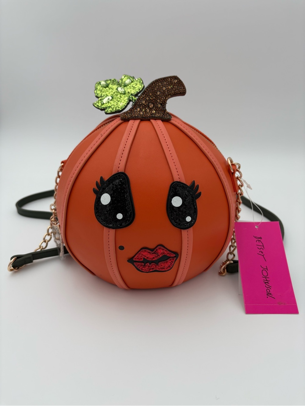 🎃🖤 BETSEY JOHNSON PUMPKIN CROSSBODY BAG — NEW WITH TAGS! 🖤🎃